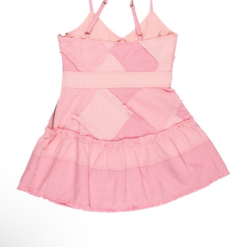 Loveshackfancy Blush Patchwork Midi Dress - image 2